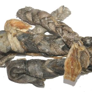 Dorschhaut Sticks geflochten